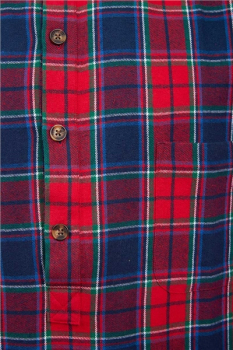 Preview: Flannel Nightshirt LV 12 -Red Navy Check